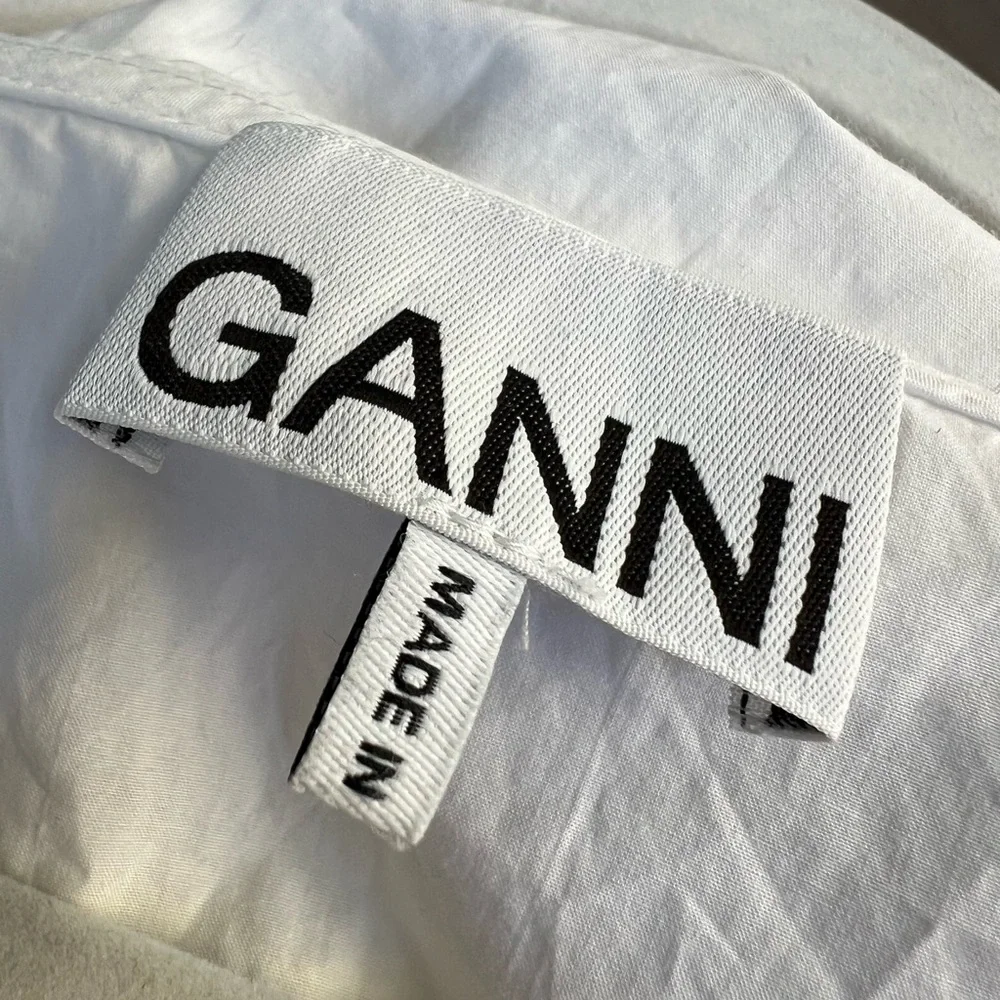 GANNI poplin cotton blouse - Picture 7 of 9